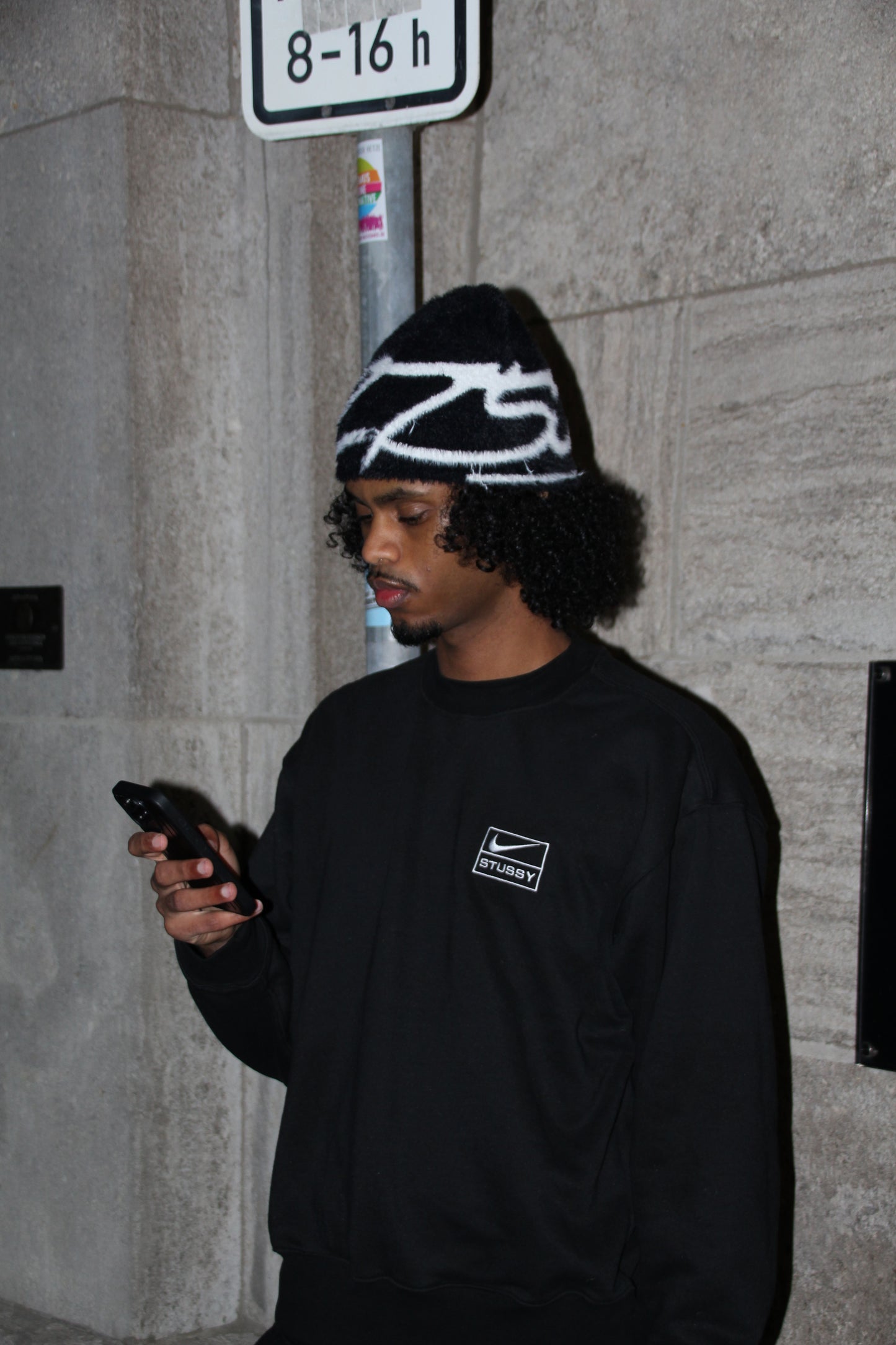 MOHAIR BEANIE (BLACK)